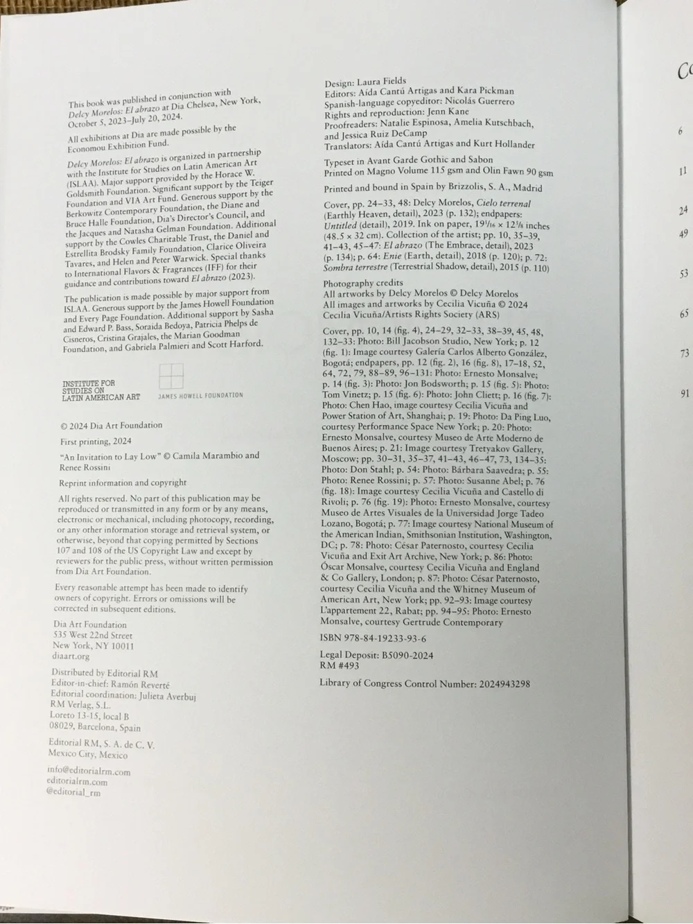 Delcy Morelos Artbook - Dia Art Foundation, First Print 2024